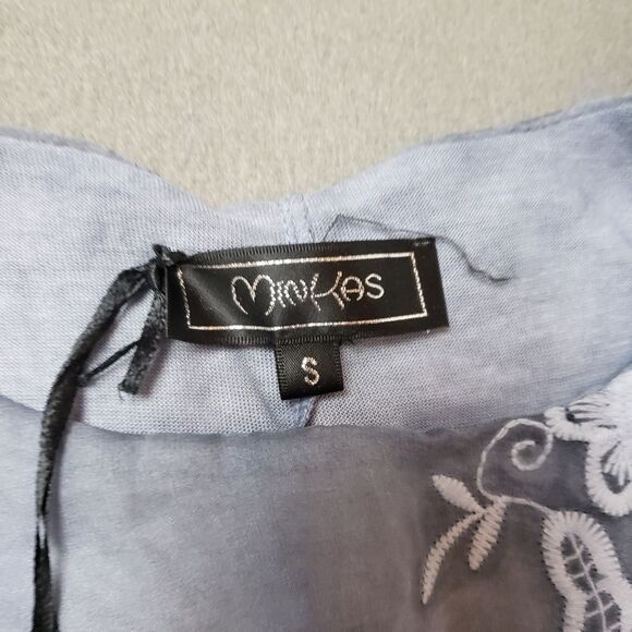 Minkas layered tunic tank top with lace accents size small - Picture 3 of 8